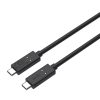 Aukey CB-TCC241 USB-C-USB-C kábel, 240W, 0,8m (fekete)