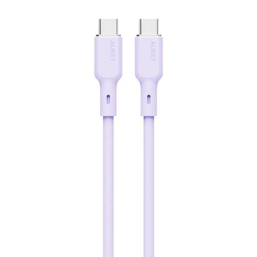 Aukey CB-SCC102 USB-C-USB-C kábel, 100W, 1,8m (levendula)