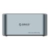 Orico dokkolóállomás 2,5" / 3,5" HDD / SSD, 5Gbps, USB-C-ről USB-C/A-ra, klónozási funkcióval (fekete)