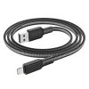 HOCO cable USB A to Lightning 2,4A X69 1 m black white