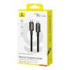 Baseus kábel USB Tungsten Gold USB-C USB-C 100W 100W 1,5m (fekete)