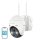 Vezeték nélküli 3MP WiFi kültéri kamera ieGeek ZS-GX1S fehér 5200mAh