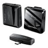 Vezeték nélküli mikrofon x2 Vention NCBB0 USB-C (fekete)