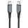 USB-C-USB-C 100W Vention TAHHD 5A 0,5m USB 3.1 Gen2 4K kábel (szürke)