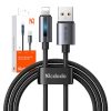 Mcdodo CA-5660 USB-A Lightning kábel villogó fénnyel 1,2m (fekete)