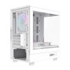 Darkflash DB330M számítógépház + 3 ARGB ventilátor (fehér)
