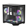 Darkflash FT350 számítógépház + 5 ARGB ventilátor (fekete)
