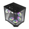 Darkflash FT350 számítógépház + 5 ARGB ventilátor (fekete)