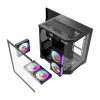 Darkflash FT350 számítógépház + 5 ARGB ventilátor (fekete)