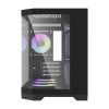 Darflash FT418 számítógépház + 6 ARGB ventilátor (fekete)