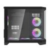 Darflash FT418 számítógépház + 6 ARGB ventilátor (fekete)