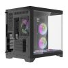 Darflash FT418 számítógépház + 6 ARGB ventilátor (fekete)
