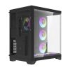 Darkflash FT418 PRO számítógépház + 7 ARGB ventilátor (fekete)