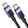 UGREEN L512 USB-C-USB-C PD töltőkábel, 0.5m (szürke)