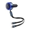Vention FFOB0 USB-C autós töltő + USB-C/Lightning 30W kábel