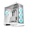 Darkflash DY470 számítógépház + 4 ventilátor (fehér)