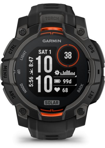 Instinct 3, 45mm Solar, Black