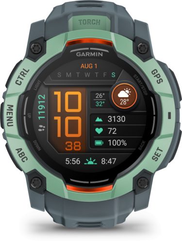 Instinct 3, 50mm AMOLED, Tropic, grey strap