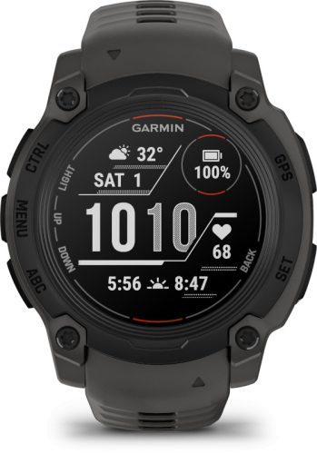 Instinct E, 40mm. Black, grey strap