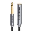 Audiokábel 6.35mm-es hím és nőstény Vention 1m
