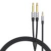 Audiokábel mini jack 3,5 mm-es jack 6,35 mm-es férfi Vention BARHK 8m