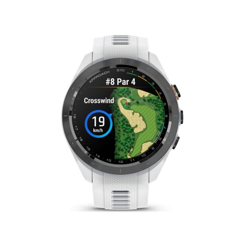 Approach S70 (42mm) black ceramic white band