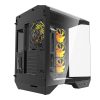 Darkflash DY470 számítógépház (fekete) + 4 ventilátor + GPU konzol