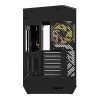Darkflash DY470 számítógépház (fekete) + 4 ventilátor + GPU konzol