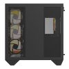 Darkflash DY470 számítógépház (fekete) + 4 ventilátor + GPU konzol