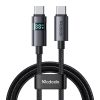 Mcdodo CA-5610 USB-C-USB-C kábel, 100W, LED kijelző, 1,2m