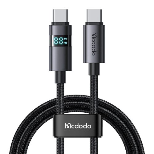 Mcdodo CA-5610 USB-C-USB-C kábel, 100W, LED kijelző, 1,2m