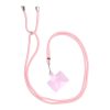 SWING (6mm) Phone lanyard, Phone pendant with adjustable length / cord length 165cm (max 82.5cm in the loop) / on the shoulder or neck - lite pink