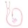SWING (6mm) Phone lanyard, Phone pendant with adjustable length / cord length 165cm (max 82.5cm in the loop) / on the shoulder or neck - lite pink