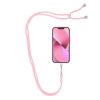 SWING (6mm) Phone lanyard, Phone pendant with adjustable length / cord length 165cm (max 82.5cm in the loop) / on the shoulder or neck - lite pink