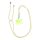 SWING (6mm) Phone lanyard, Phone pendant with adjustable length / cord length 165cm (max 82.5cm in the loop) / on the shoulder or neck - gray-yellow