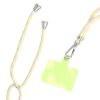 SWING (6mm) Phone lanyard, Phone pendant with adjustable length / cord length 165cm (max 82.5cm in the loop) / on the shoulder or neck - gray-yellow