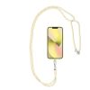 SWING (6mm) Phone lanyard, Phone pendant with adjustable length / cord length 165cm (max 82.5cm in the loop) / on the shoulder or neck - gray-yellow