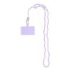 CRYSTAL DIAMOND Phone lanyard, Phone pendant / cord length 74cm (37cm in the loop) / on neck - purple