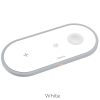HOCO wireless fast charger HANDSOME 3 in 1 ( mobile + watch + headset ) CW24 white