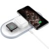 HOCO wireless fast charger HANDSOME 3 in 1 ( mobile + watch + headset ) CW24 white