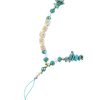 HAPPY Phone lanyard, Phone pendant / cord length 44cm (22cm in the loop) / on hand - lite blue
