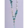 HAPPY Phone lanyard, Phone pendant / cord length 44cm (22cm in the loop) / on hand - lite blue