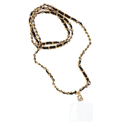 STRAP Phone lanyard, Phone pendant / cord length 116cm (58cm in the loop) / on neck - black