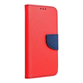 FANCY Oldalra nyíló tok - IPHONE 15 Pro Max red / navy