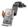 HOCO car phone holder with wirelles charging - windshield / center console 15W HW8 black