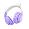 HOCO wireless bluetooth headphones W42 Cat Ear purple grape