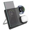 EOL HOCO wirelles charger 3in1 compatible with Samsung Watch 15W CQ2 black