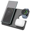 EOL HOCO wirelles charger 3in1 compatible with Samsung Watch 15W CQ2 black