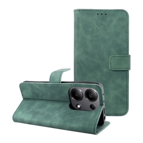 TENDER Oldalra nyíló tok - XIAOMI Redmi Note 13 Pro 4G / POCO M6 Pro 4G green