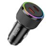 HOCO car charger 2 x Type C QC PD 50W NZ14B black